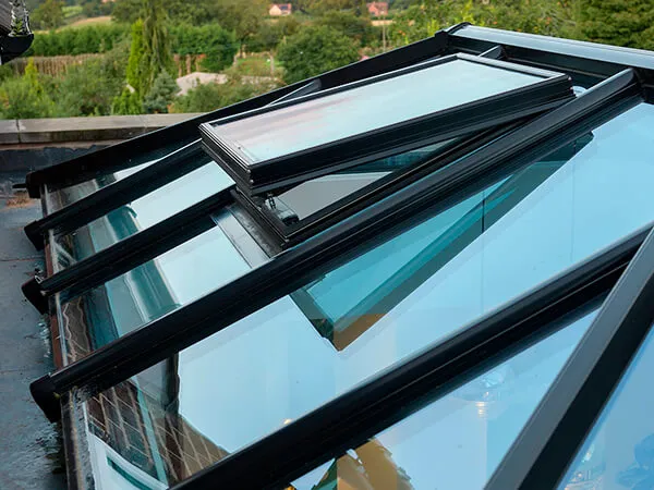 Dual Contemporary Extensions With Lantern Roofs