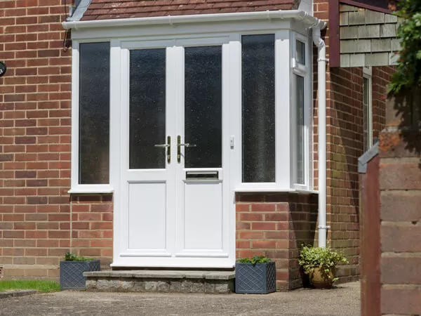 Porches - Entrance Porch with French Doors
