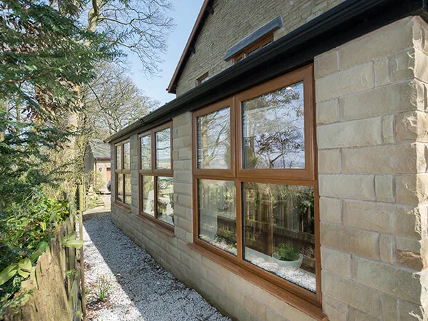 Tiled Roof Orangery Extension External UPVC Windows