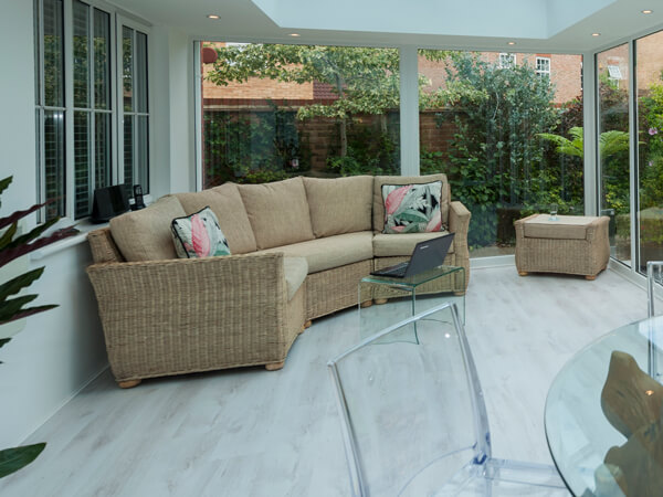 Sofa In A Conservatory