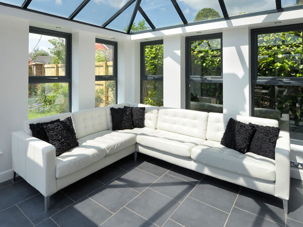 Sofa In A Conservatory