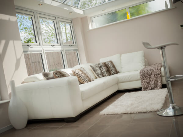 Sofa in Conservatory